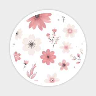 Pink Flowers Magnet